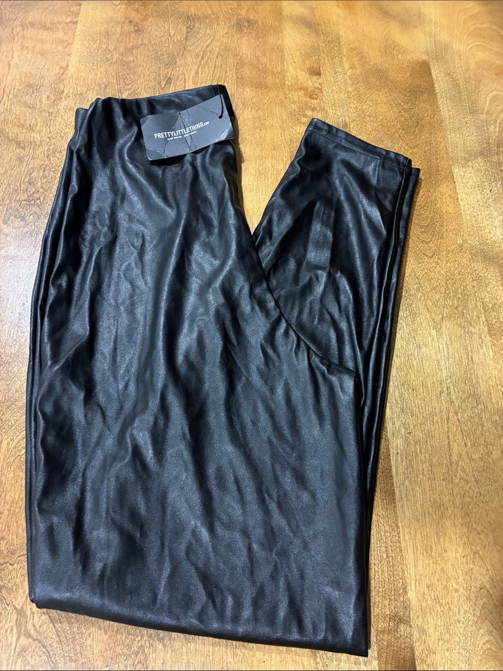 🔥PrettyLittleThing Black Faux Leather Pants